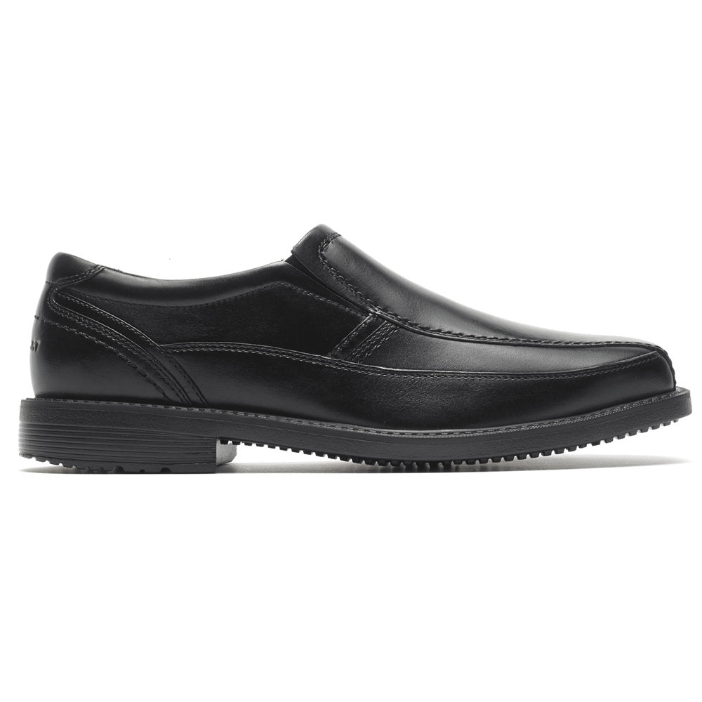 Rockport Mens Style Leader 2 Bike Toe - Slip-On Black - ITJ405298